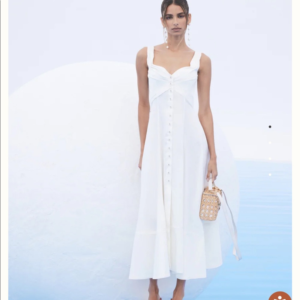 Cult Gaia Veena dress XL white NWT